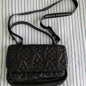 Armani Exchange Faux Leather Crossbody Bag